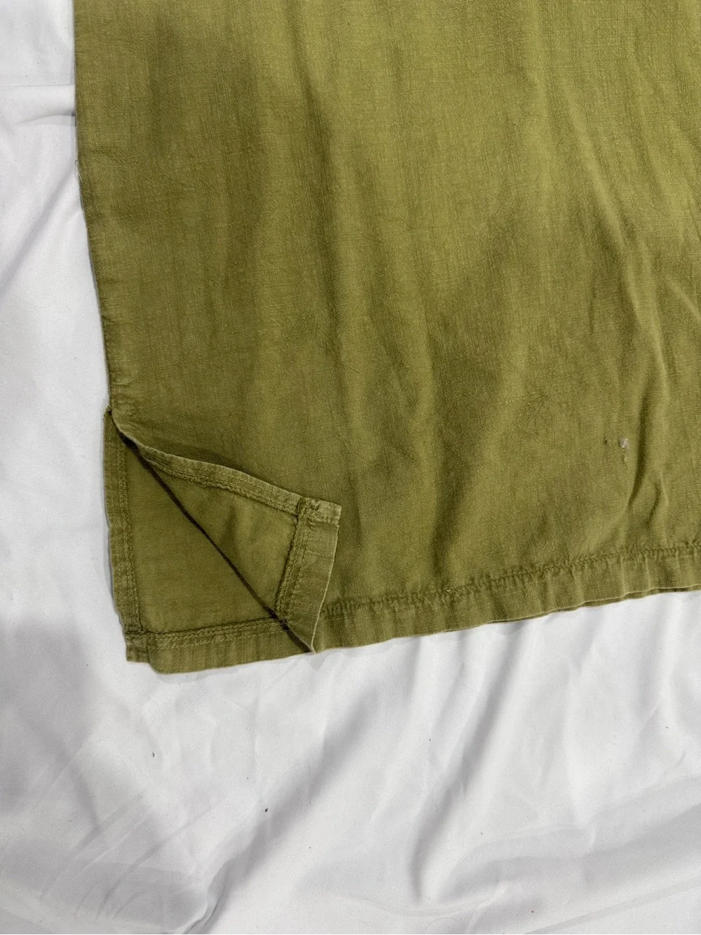 Omeksi Otantik Olive Green Wide Leg Jumpsuit One Size Boho Resort - Picture 8 of 8